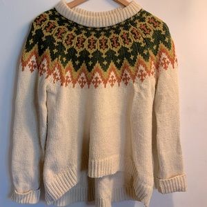 Madewell Fair Isle Ski Sweater Small